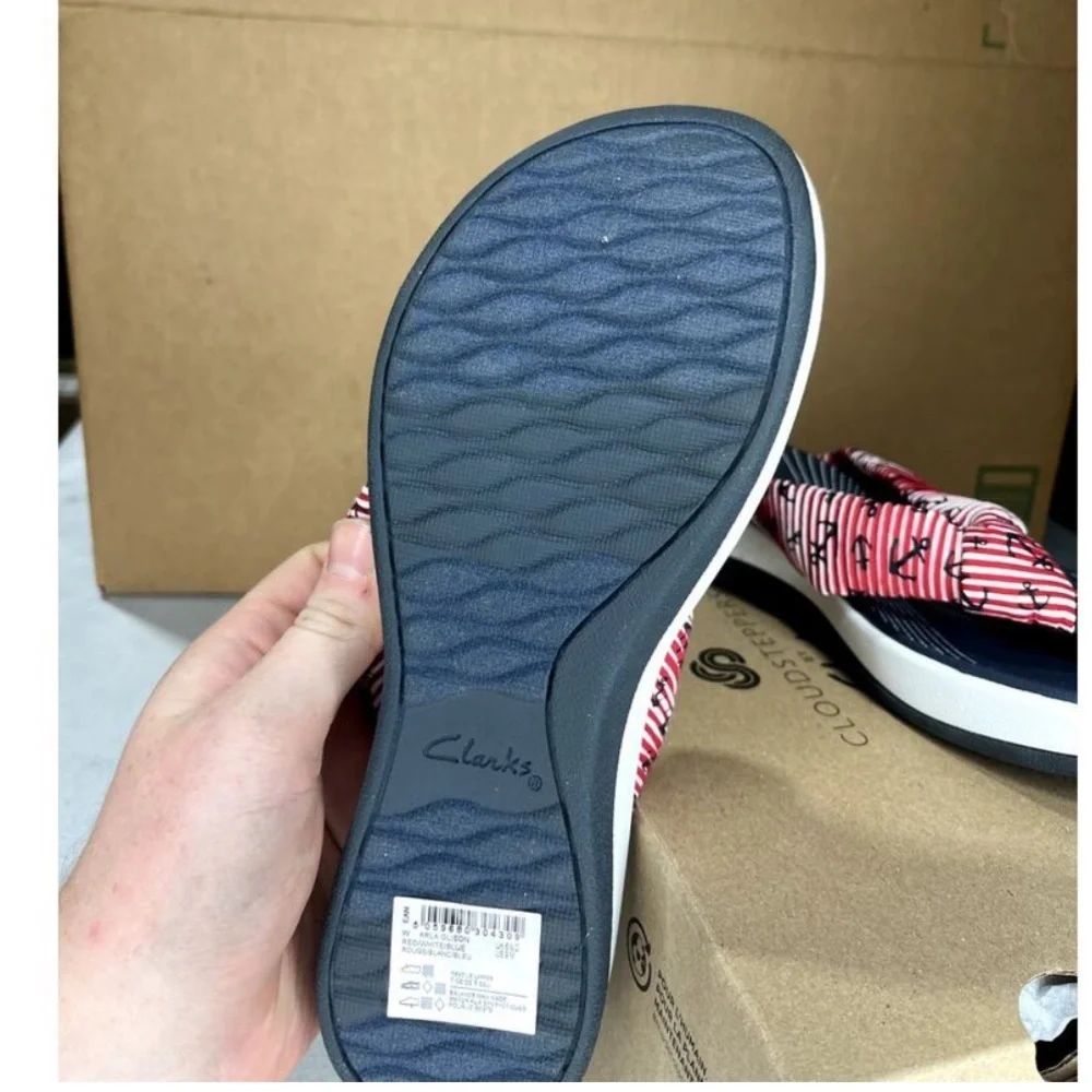 Cloudsteppers by Clarks Arla glison	Women's 9 Red/white/blue NWOT - Picture 5 of 5